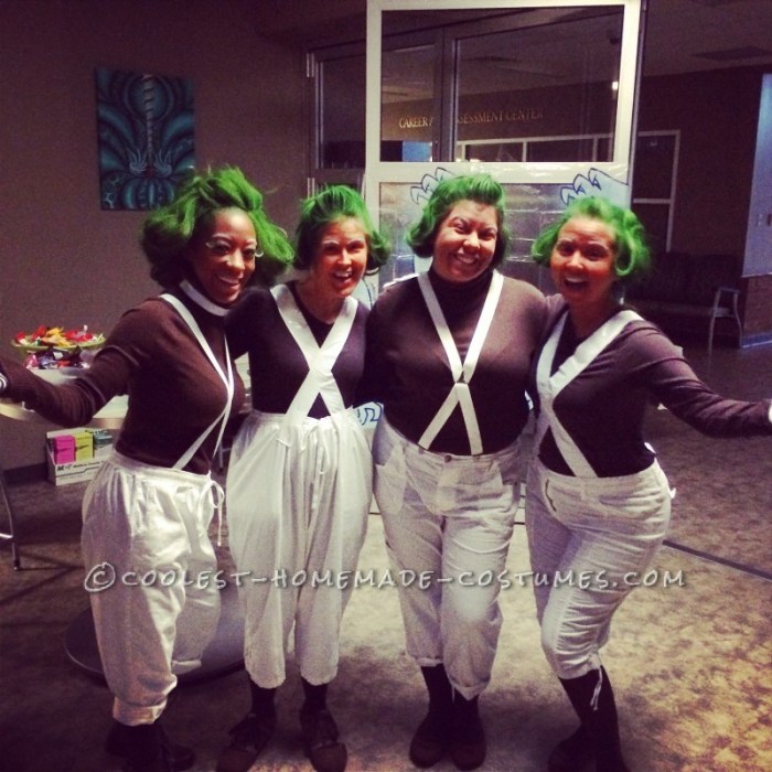 Oompa loompa costume diy